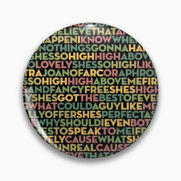 Item preview, She's So High - Tal Bachman (lyrics) v.3 designed and sold by x1brett.