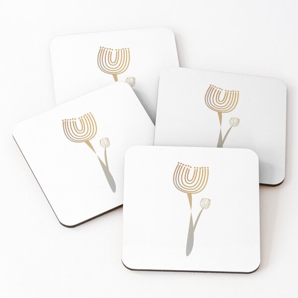 Item preview, Simple, abstract and artsy gold graphic linear flower floral sketch - Caroline Laursen Original designed and sold by Caroline Laursen.