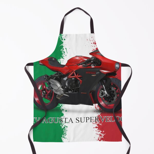 Item preview, Hand-drawn colorful motorcycle MV Agusta  designed and sold by AlweeCeed.
