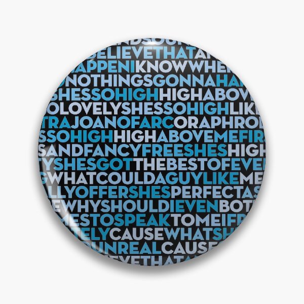 Item preview, She's So High - Tal Bachman (lyrics) v.10 designed and sold by x1brett.