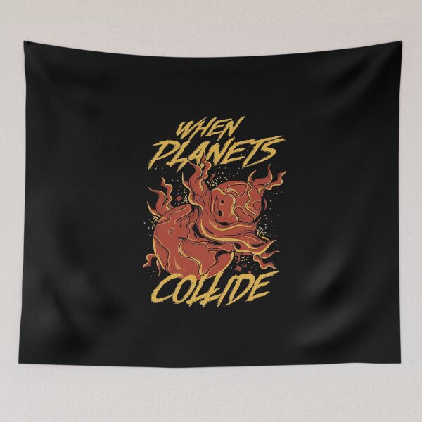 Item preview, Stoner rock music planets colliding designed and sold by ElBeDesigns.