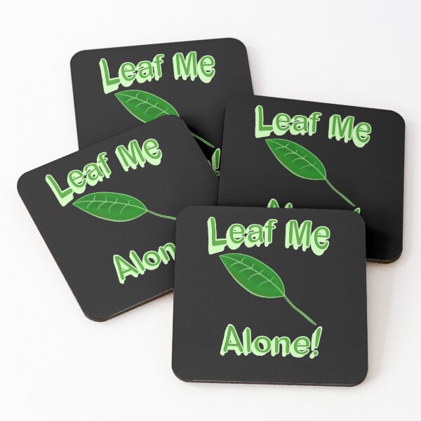 Item preview, Leaf Me Alone - Black designed and sold by BusyMonkeys.