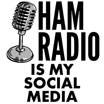 Aperçu de l'œuvre Ham Radio is My Social Media de HalpinDesign