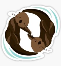 Otter Friends Sticker