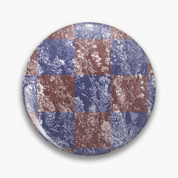 Item preview, Flower Checks (óxido y azul marino) designed and sold by David Roland.