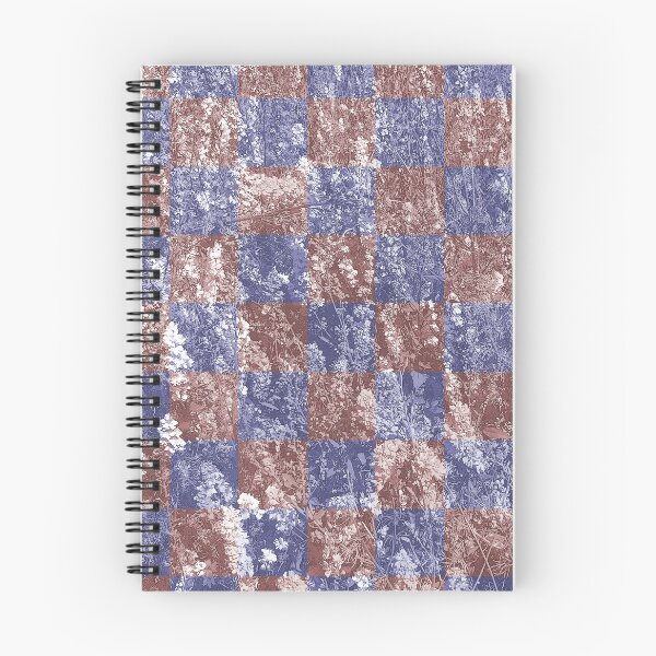 Item preview, Flower Checks (óxido y azul marino) designed and sold by David Roland.