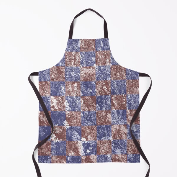 Item preview, Flower Checks (óxido y azul marino) designed and sold by David Roland.