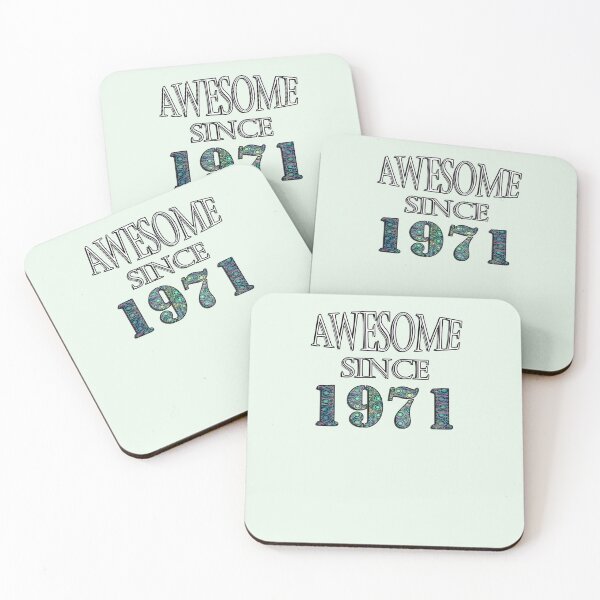 Item preview, Awesome Since 1971 Birthday 50th, 2021 Funny Retro designed and sold by tamdevo1.
