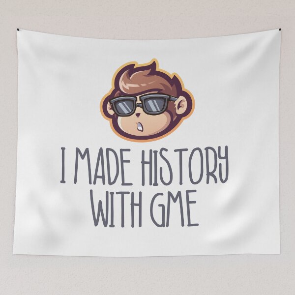 Item preview, I MADE HISTORY WITH GME - GME ART designed and sold by GraphicApes.