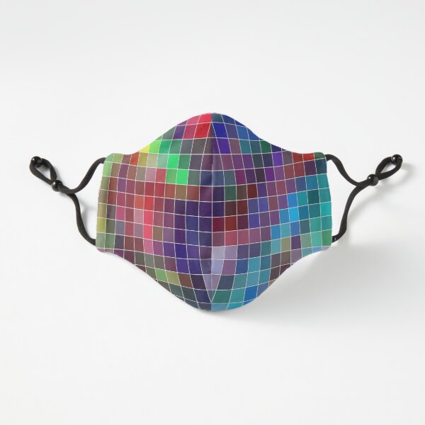Pixelated Colorful Pixel Art Fitted 3-Layer