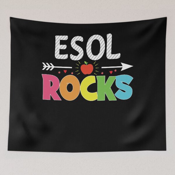 Item preview, Back To School Teacher Students Gift - ESOL Rocks designed and sold by abcxyzsma.