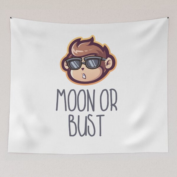 Item preview, MOON OR BUST - GME ART designed and sold by GraphicApes.