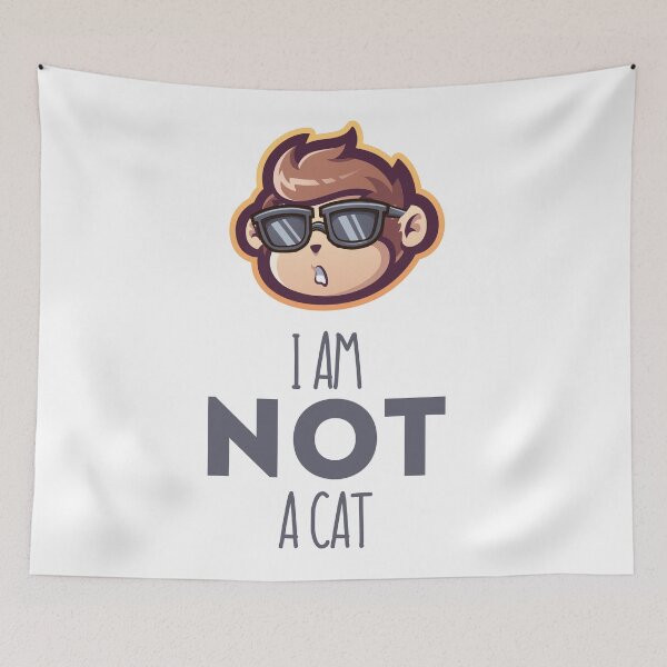 Item preview, I AM NOT A CAT - GME ART designed and sold by GraphicApes.