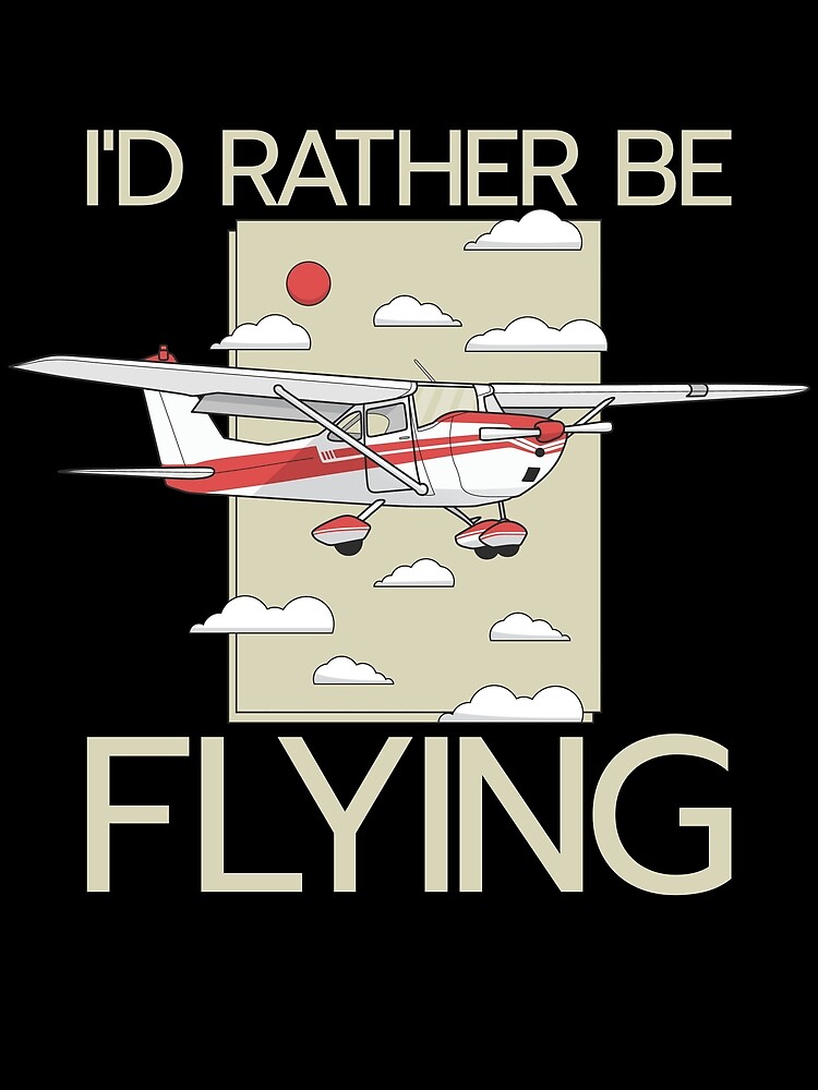 Thumbnail 3 von 3, Tuch, I'd Rather Be Flying Prop Plane Prop Aircraft Airplane Pilot Gear designt und verkauft von DynamicDesign.