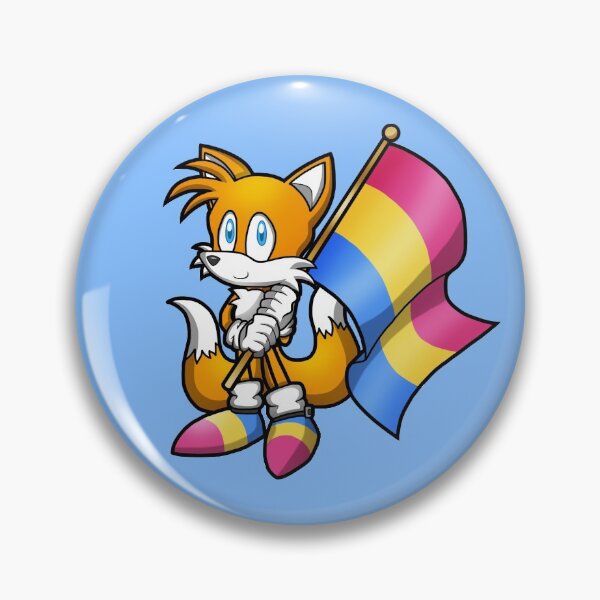 Item preview, Anthropomorphic Two Tailed Fox LGBT Pride Flag Pansexual Pan designed and sold by Zphal.