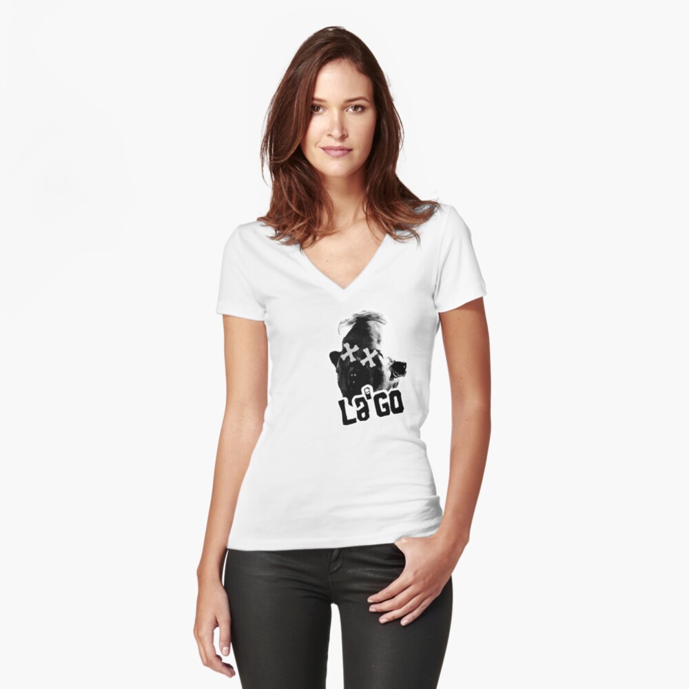 Item preview, Fitted V-Neck T-Shirt designed and sold by LagoLiverpool.