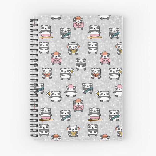 Item preview, Cute Pandas - grey designed and sold by littlearrow.