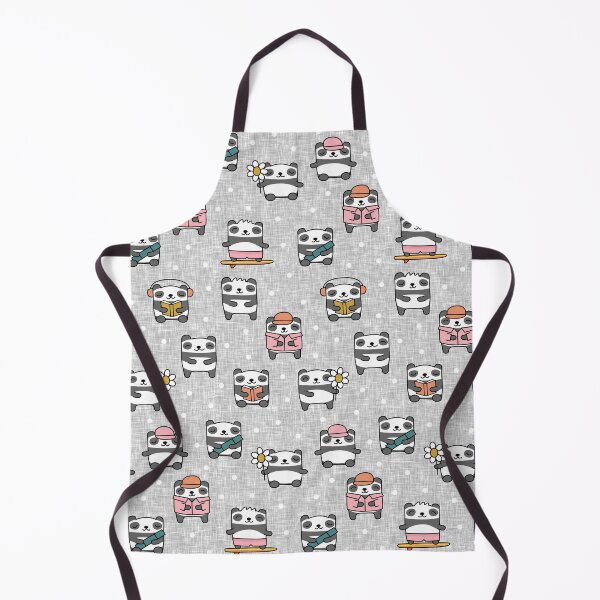 Item preview, Cute Pandas - grey designed and sold by littlearrow.
