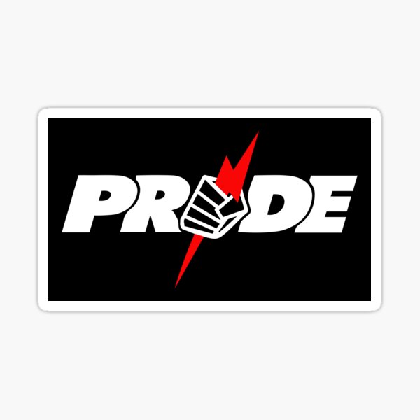 Pride Fc Fist Black Sticker By Freelobster Redbubble