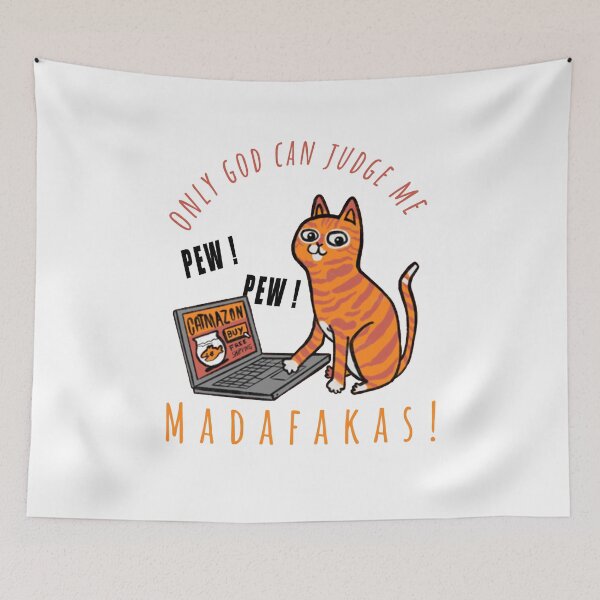 Item preview, only god can judge me MADAFAKAS! designed and sold by Ssilky.
