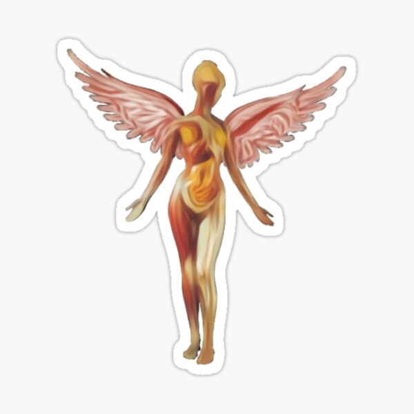 Impression de peinture à l'huile in utero Sticker