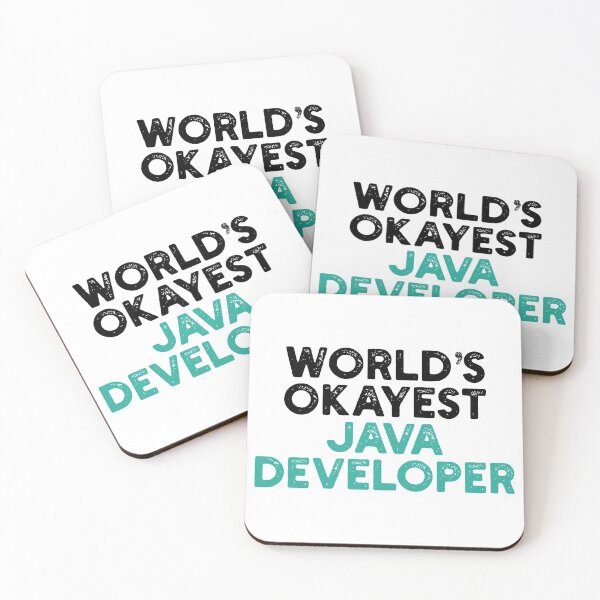 Item preview, World's Okayest Java Developer designed and sold by Tech-e-Tees.