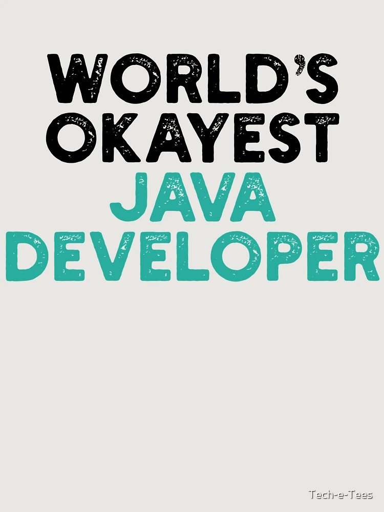 Thumbnail 6 of 6, Premium Oversized Hoodie, World's Okayest Java Developer designed and sold by Tech-e-Tees.