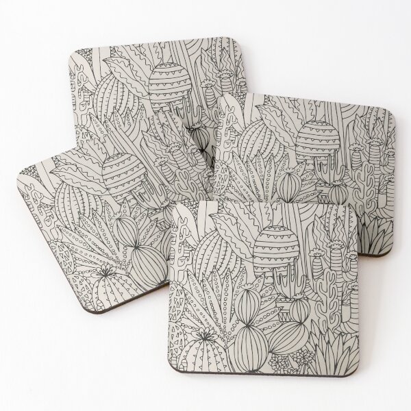 Item preview, Cactus (black and white)  designed and sold by T1D4ever.