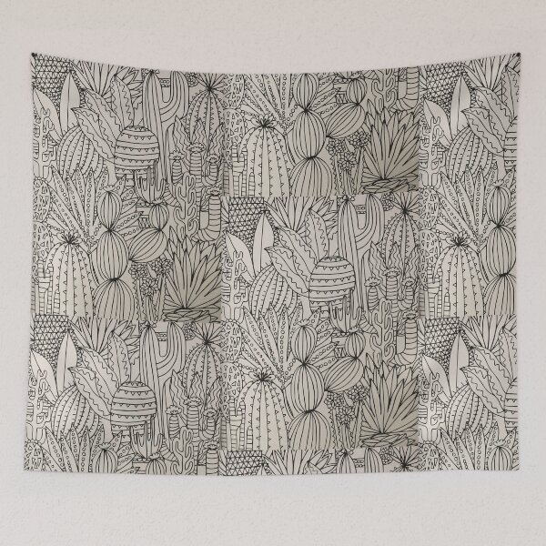 Item preview, Cactus (black and white)  designed and sold by T1D4ever.