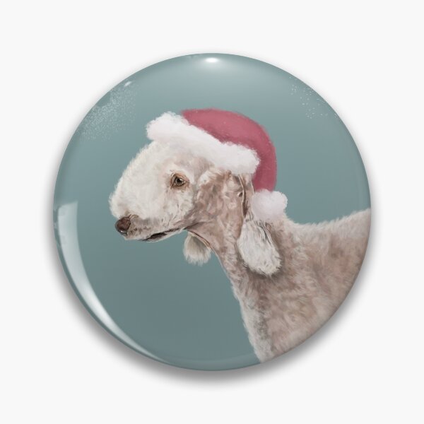 Item preview, The Christmas Bedlington Terrier Dog designed and sold by Elspeth Rose Design.