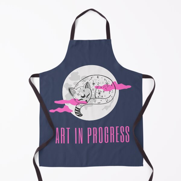Item preview, Art in Progress Cat & Moon Turquoise Dark designed and sold by Sershni.