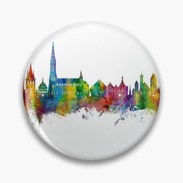 Item preview, Ulm Germany Skyline designed and sold by ArtPrints.
