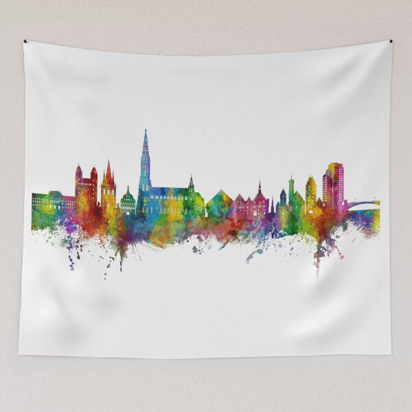 Item preview, Ulm Germany Skyline designed and sold by ArtPrints.