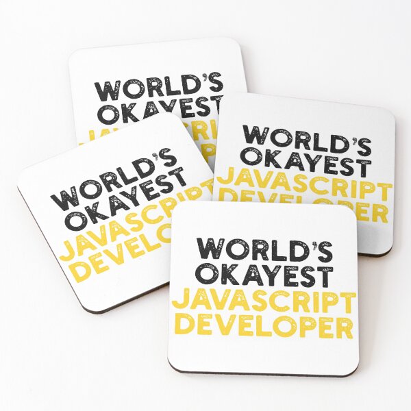Item preview, World's Okayest JavaScript Developer designed and sold by Tech-e-Tees.