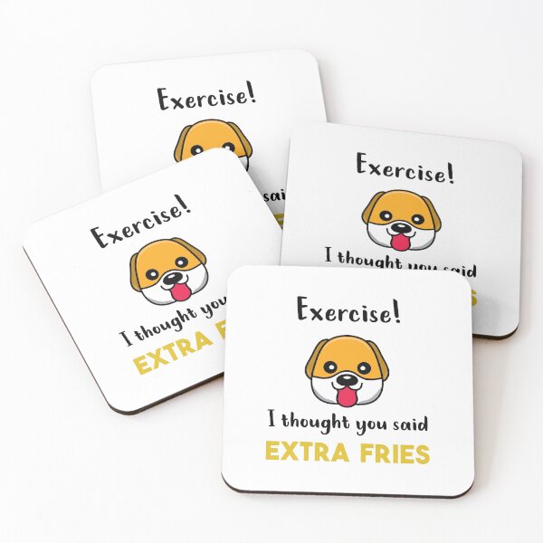 Item preview, Exercise! I tought you said Extra Fries  'White Edition' designed and sold by Luxury-Outfits.