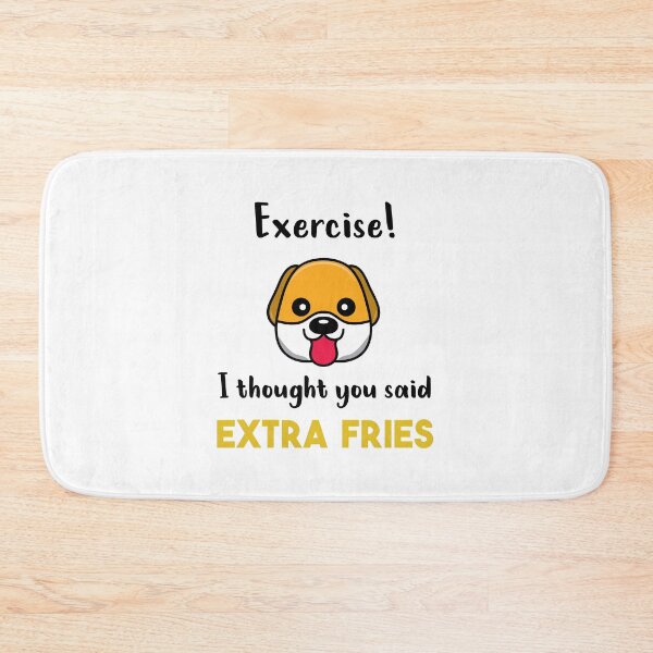 Item preview, Exercise! I tought you said Extra Fries  'White Edition' designed and sold by Luxury-Outfits.