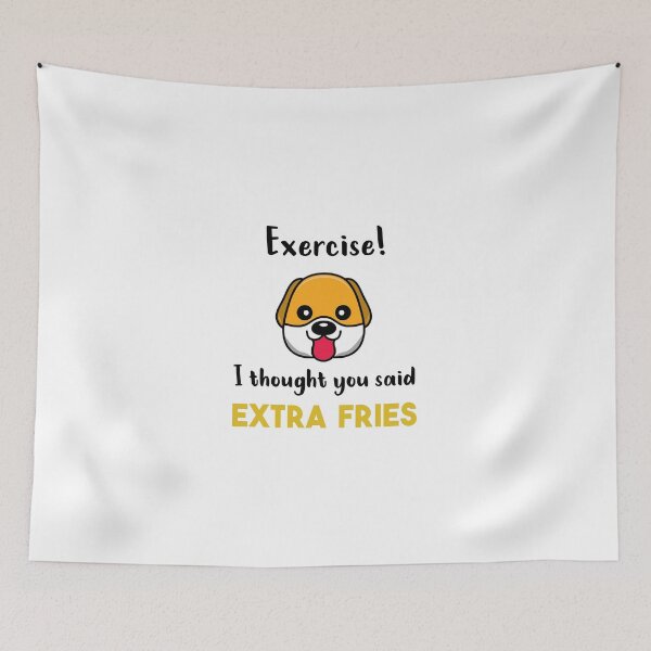 Item preview, Exercise! I tought you said Extra Fries  'White Edition' designed and sold by Luxury-Outfits.