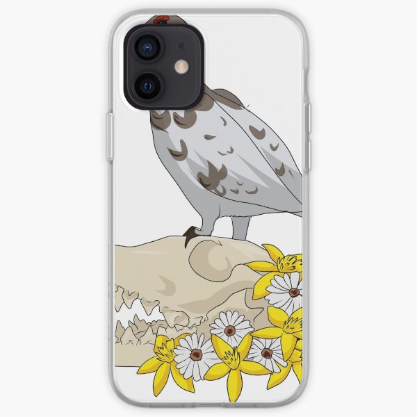 ptarmigan and fox skull iPhone Soft Case