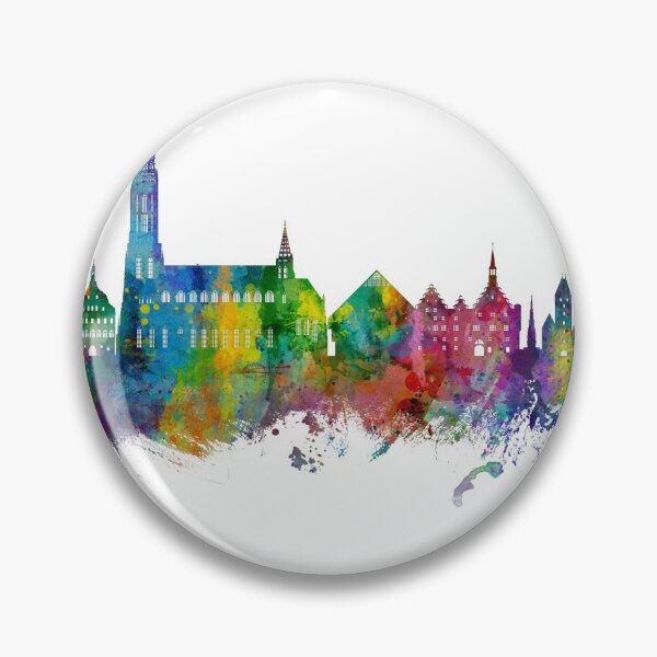 Item preview, Ulm Germany Skyline designed and sold by ArtPrints.