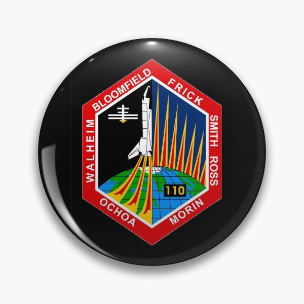Artikelvorschau, STS-110 Patch Insignia NASA Retro Style Vintage Emblem entworfen und verkauft von kawrdesigns.