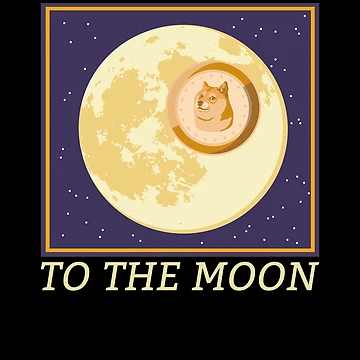 Imagen de la obra Dogecoin To The Moon Crypto Investor Doge Dogecoin Gear de DynamicDesign