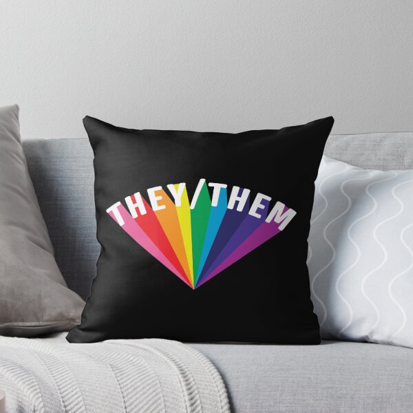 Item preview, They/Them Pronouns Rainbow Burst designed and sold by lavenderhearts.