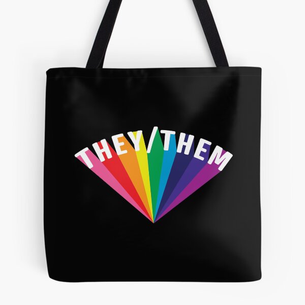 Item preview, They/Them Pronouns Rainbow Burst designed and sold by lavenderhearts.