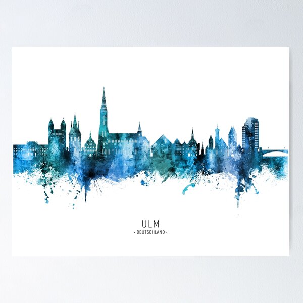 Item preview, Ulm Germany Skyline designed and sold by ArtPrints.