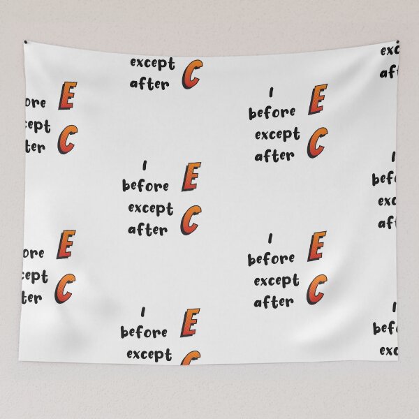Item preview, I Before E Except After C designed and sold by SportyDogShop.