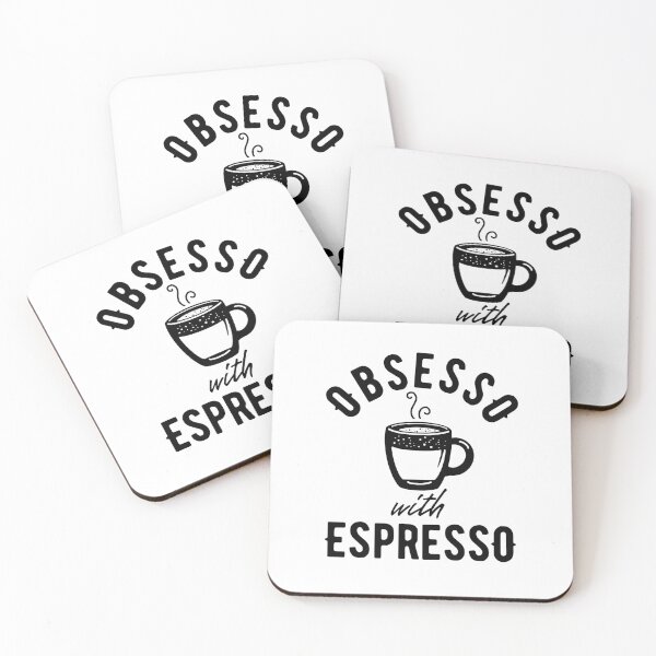 Item preview, Obsesso with espresso - coffee lover design designed and sold by Gerhanj.