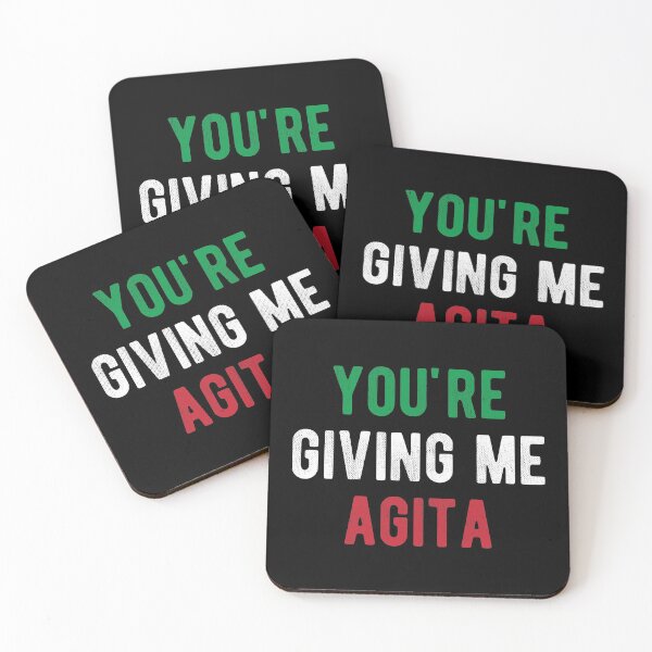 Item preview, You're Giving Me Agita Funny Italian Saying  designed and sold by Vanover Designs.
