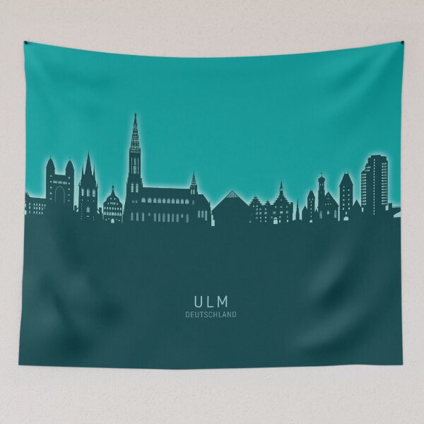 Item preview, Ulm Germany Skyline designed and sold by ArtPrints.