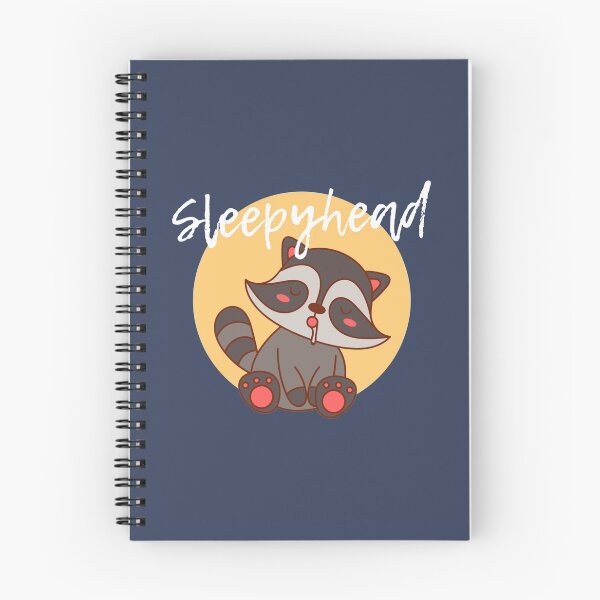 Item preview, Sleepyhead kawaii raccoon designed and sold by Humor Nation.
