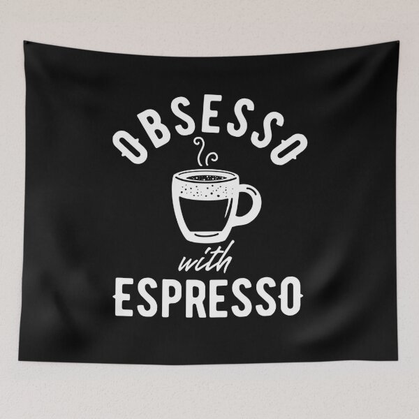 Item preview, Obsesso with espresso - coffee lover design designed and sold by Gerhanj.